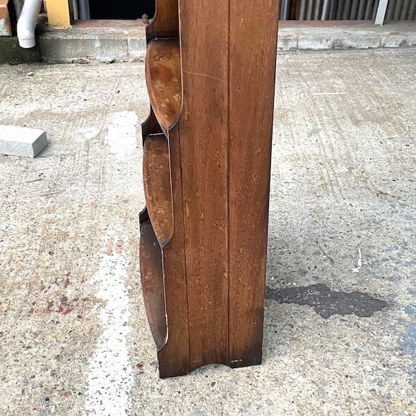 アンティーク　ロケット型オープンラック　アーチ状ブックシェルフ