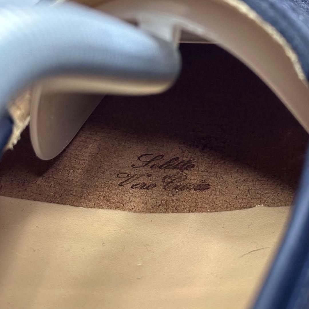 試着のみ☆ships☆スエードローファー☆ネイビー☆イタリア製☆本革☆232