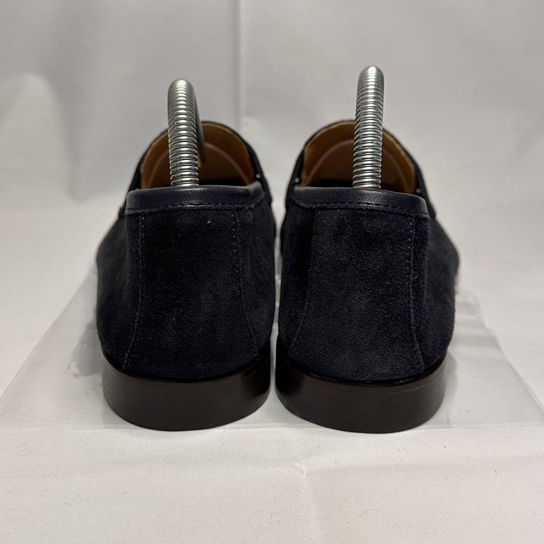 試着のみ☆ships☆スエードローファー☆ネイビー☆イタリア製☆本革☆232