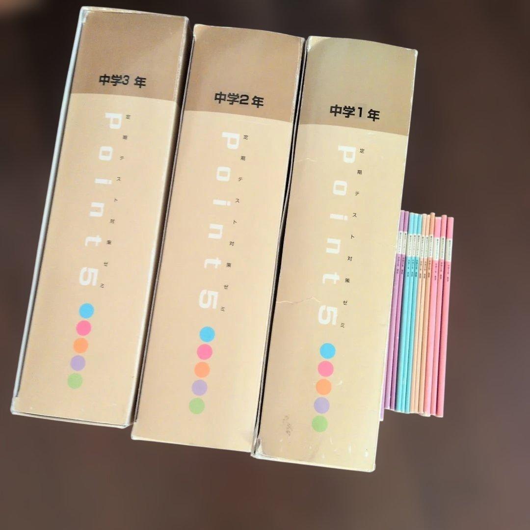 定期テスト対策ゼミ♥中学3年間　問題集セット　英数理社国　中1　中2　訪問販売