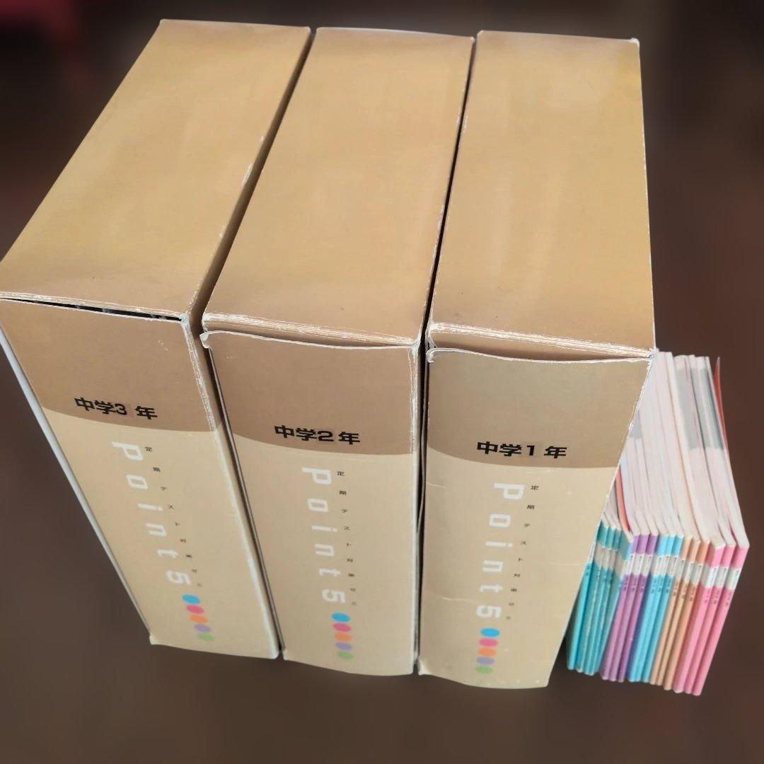 定期テスト対策ゼミ♥中学3年間　問題集セット　英数理社国　中1　中2　訪問販売