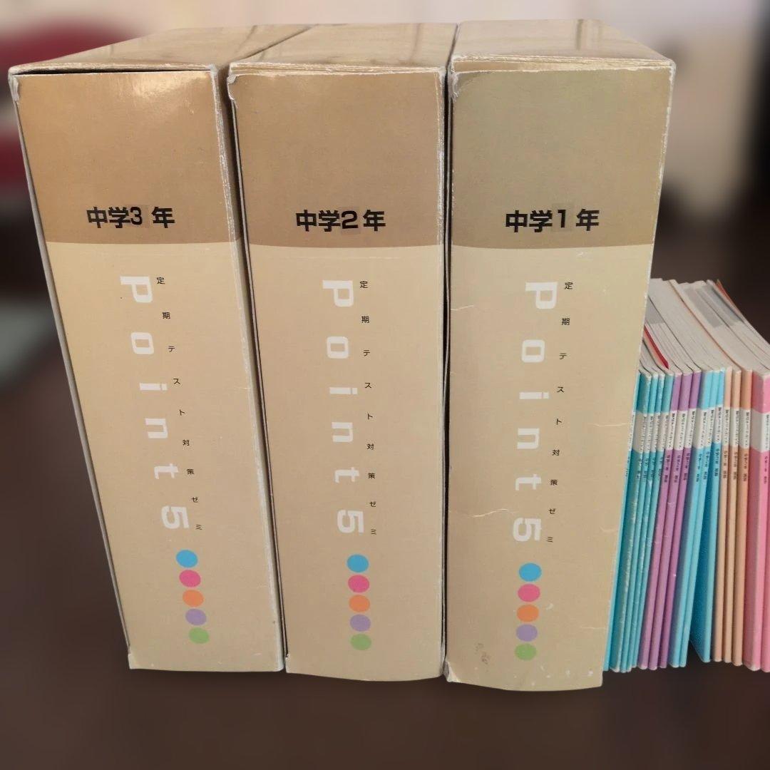 定期テスト対策ゼミ♥中学3年間　問題集セット　英数理社国　中1　中2　訪問販売
