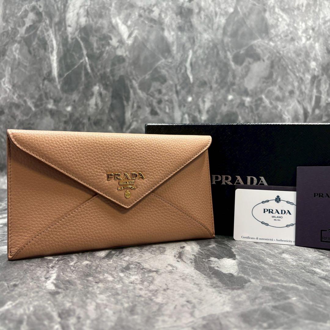 asa-fuku ✨PRADA プラダ　 エンベロープ 長財布
