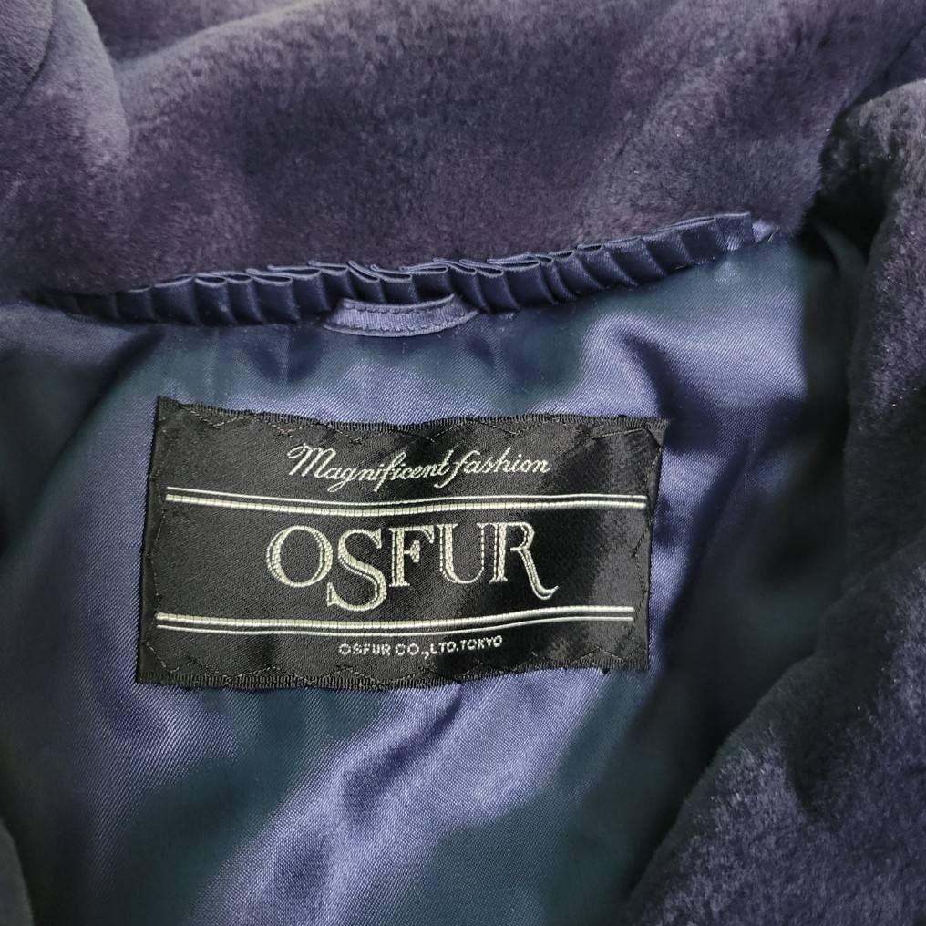 美品✨サガミンク　シェアードミンク　銀タグ　装飾ボタン　最高級　Aライン