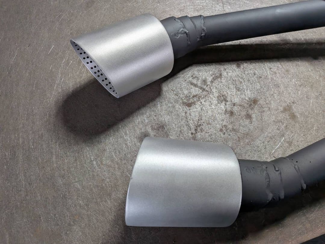 V37スカイライン！オリジナルストレートマフラー！リアピース