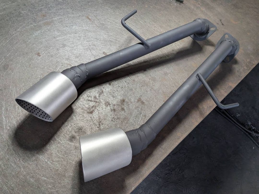 V37スカイライン！オリジナルストレートマフラー！リアピース