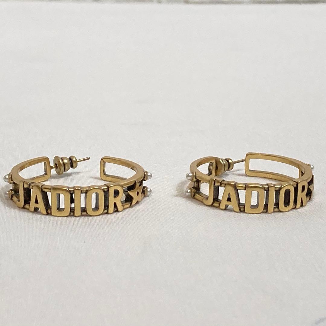 【美品】J'DORE ジャドール ピアス　ゴールド パールつき　Dior