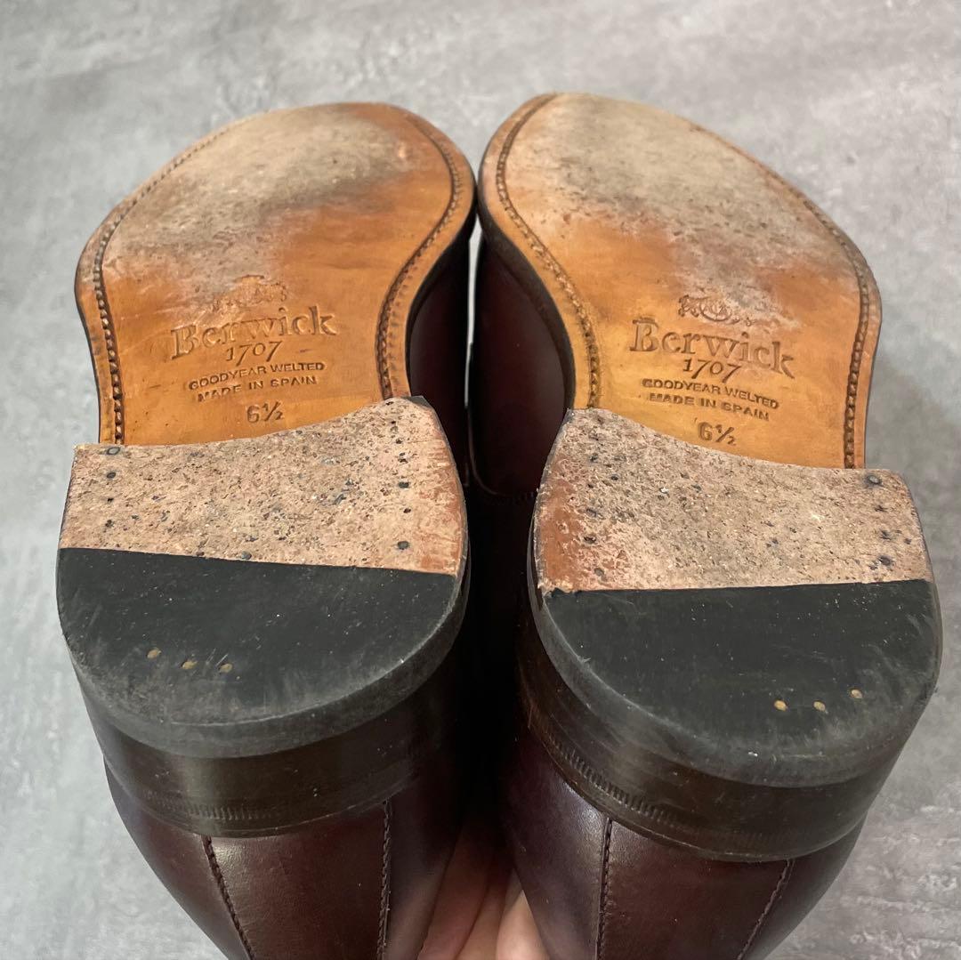 美品✨バーウィック ダブルモンク ストラップ 5212 6.5 26cm