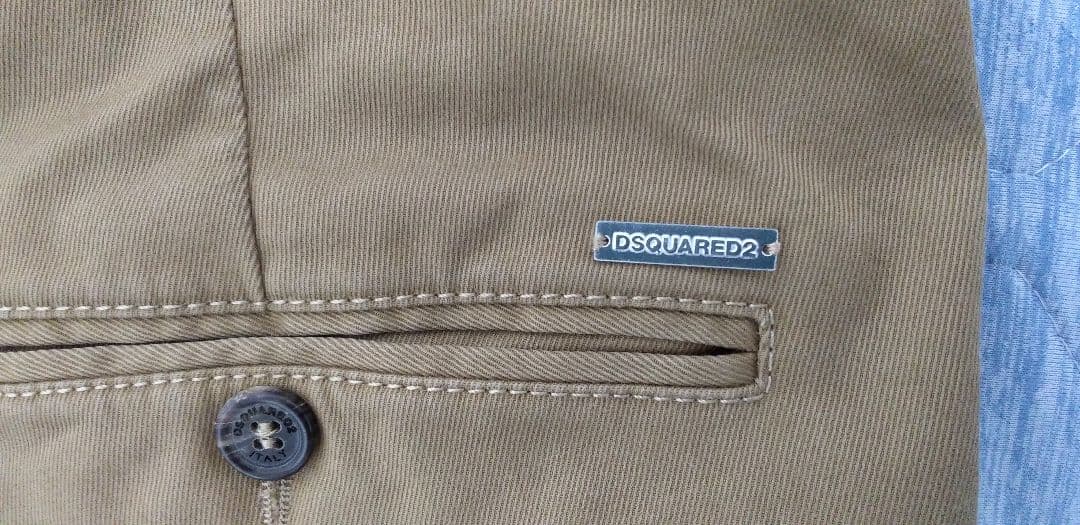 DSQUARED2　54　チノパン　パンツ　カーキ　ブラウン　茶色　タグ付き