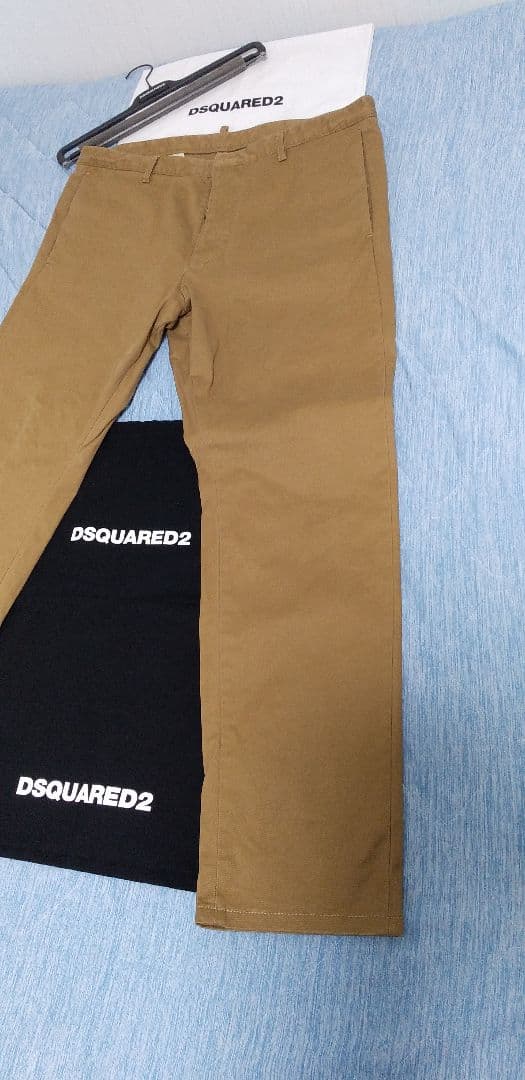 DSQUARED2　54　チノパン　パンツ　カーキ　ブラウン　茶色　タグ付き