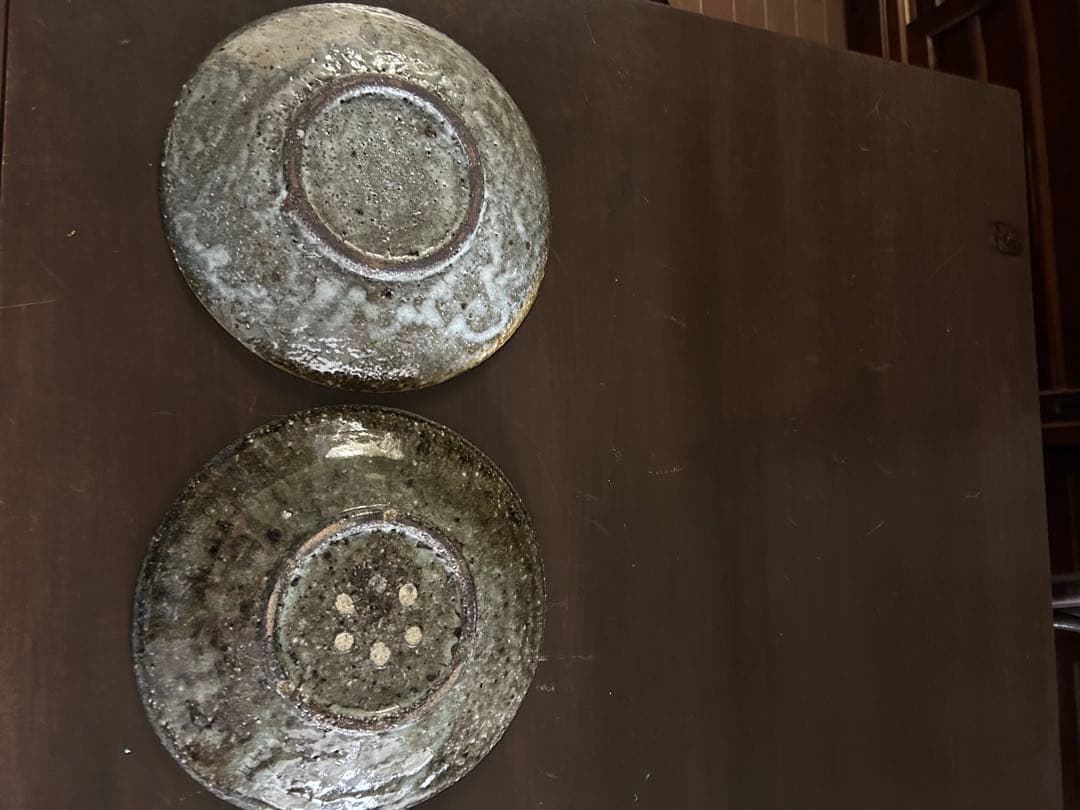 八田亨　作　三島手八寸皿2枚セット