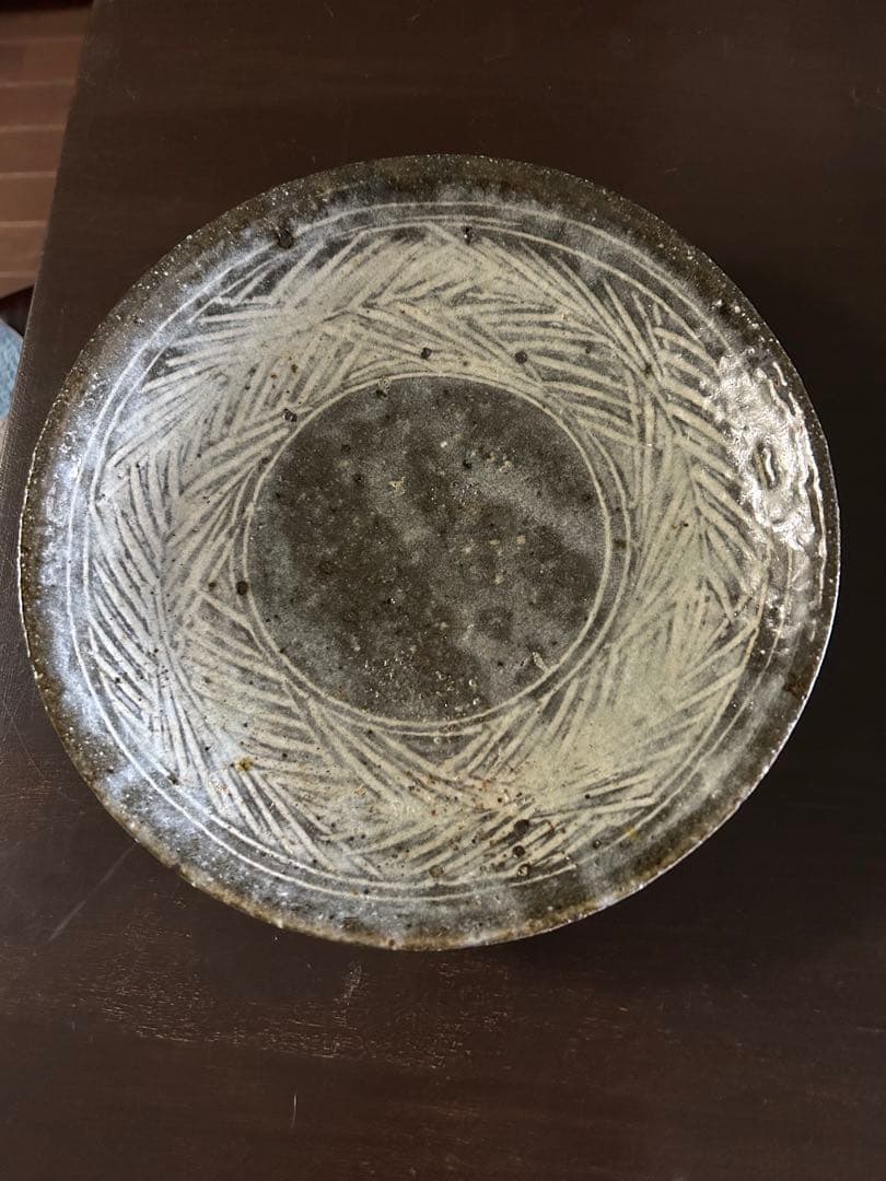 八田亨　作　三島手八寸皿2枚セット