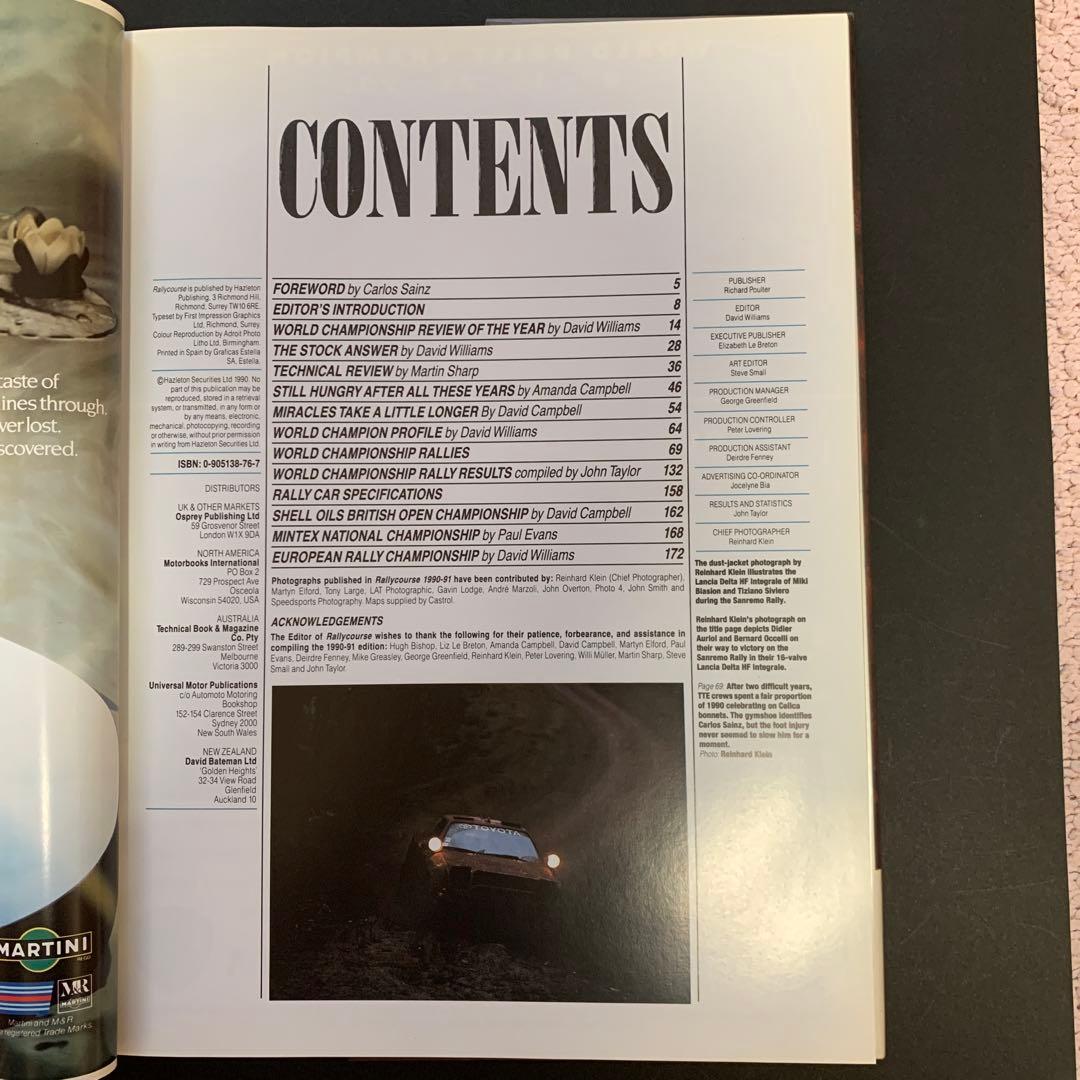 RALLYCOURSE 1990/91 洋書