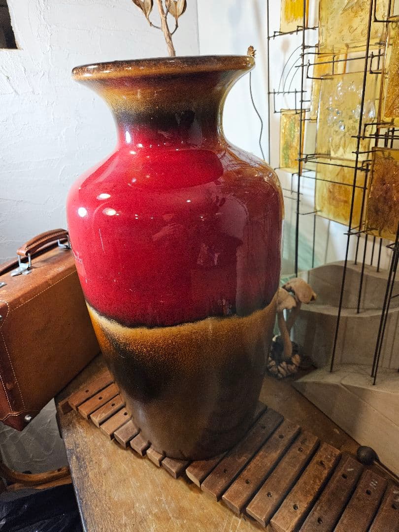 花器　花瓶　フラワーベース　ファットラバ　西ドイツ　ヴィンテージ　アンティーク