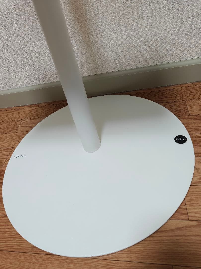 【廃盤】EQUALS Wall ホワイト スタンド式テレビ台 円形ベース