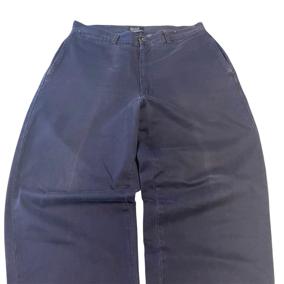 USA製 ポロラルフローレン 初期タグ ポロチノ ネイビー フェード W34