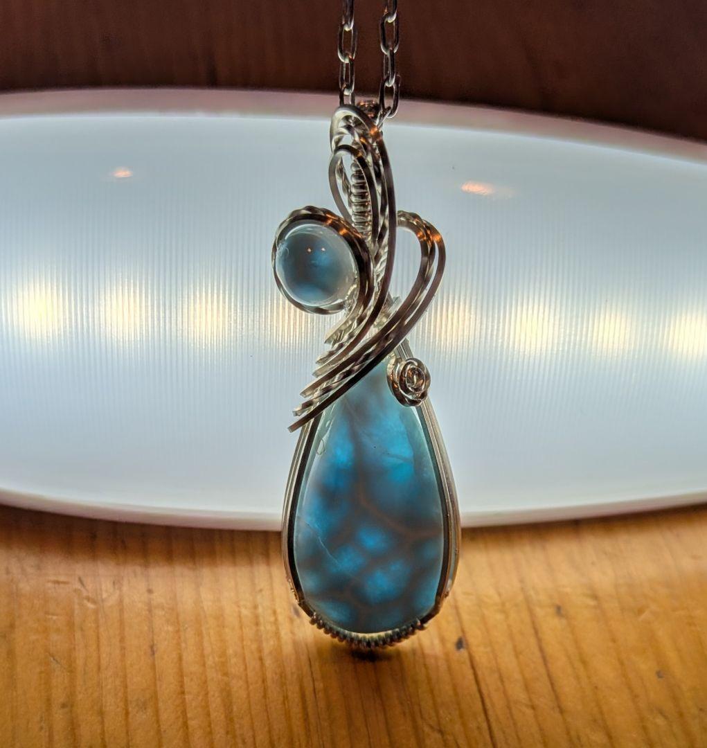 【専用】SFクンツァイト❅ワイヤーアートペンダントトップ他2点