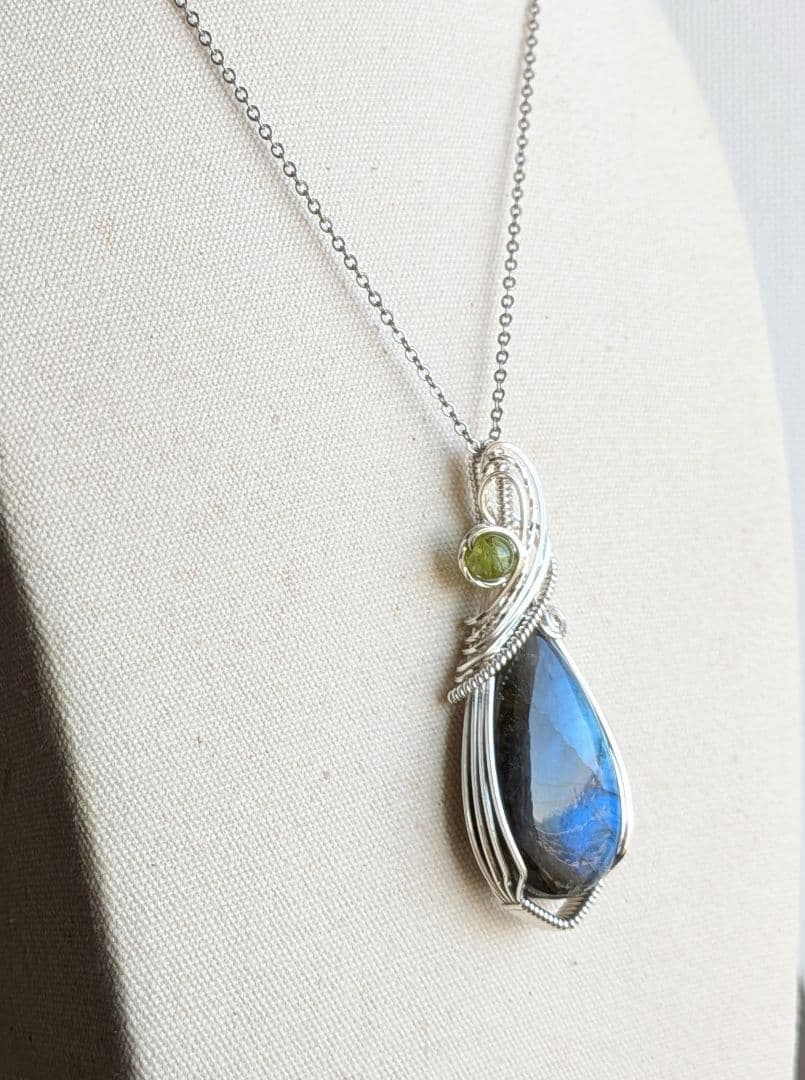 【専用】SFクンツァイト❅ワイヤーアートペンダントトップ他2点