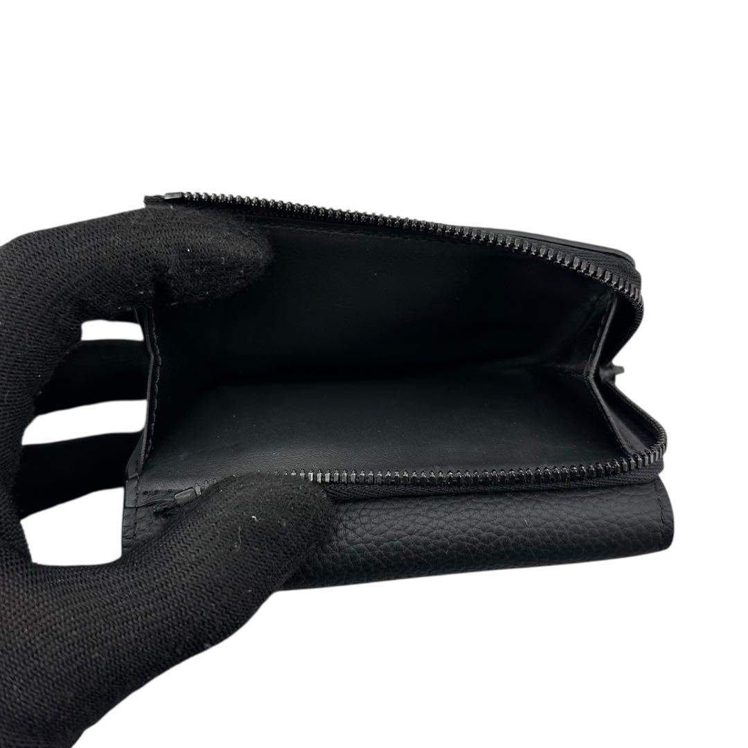 新品に近い ルイヴィトン パイロット ブラック 三つ折り財布 アエログラム