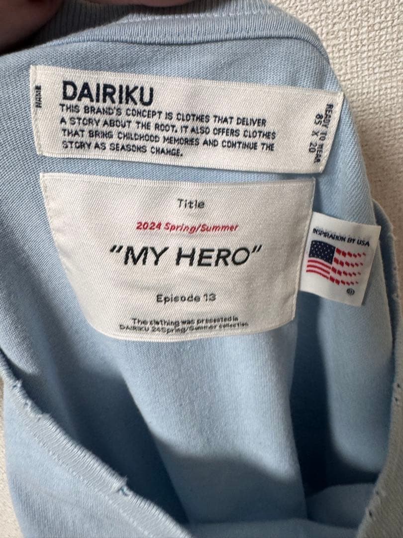 トップス DAIRIKU 24SS AMERICA VINTAGE SUNBURN Tee