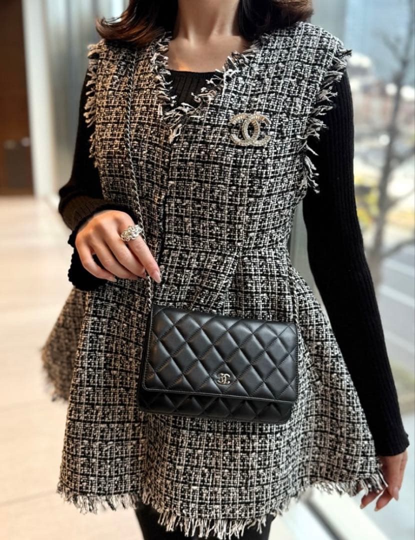 年末限定　reimi コラボ　ペプラムツイードジレ