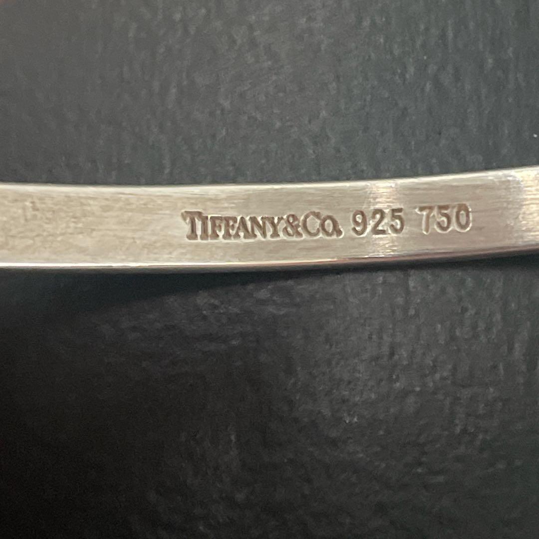 オールド　ティファニー　バングル　ブレスレット　コンビ　シルバー　男女兼用