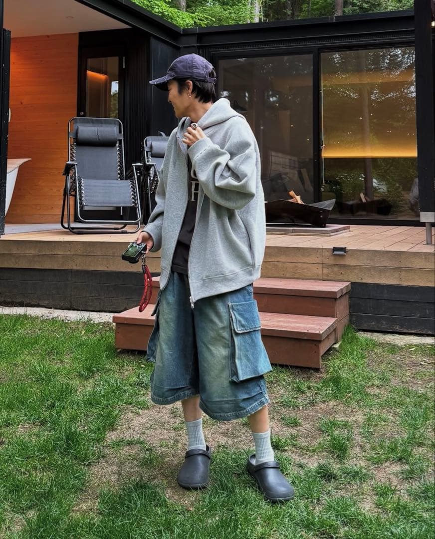 パンツ SELVEDGE DENIM CITY MILITARY HALF PANTS