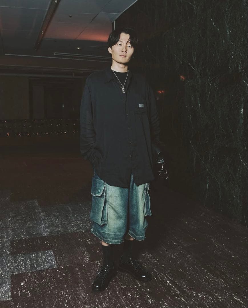 パンツ SELVEDGE DENIM CITY MILITARY HALF PANTS