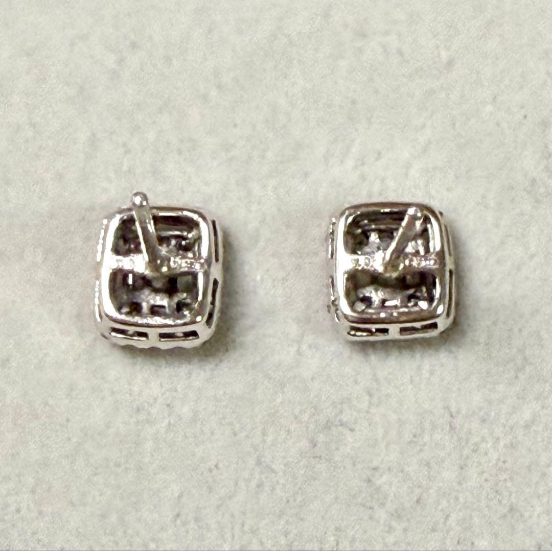 【可愛い✨】K18WGダイヤモンド ピアス0.15ct