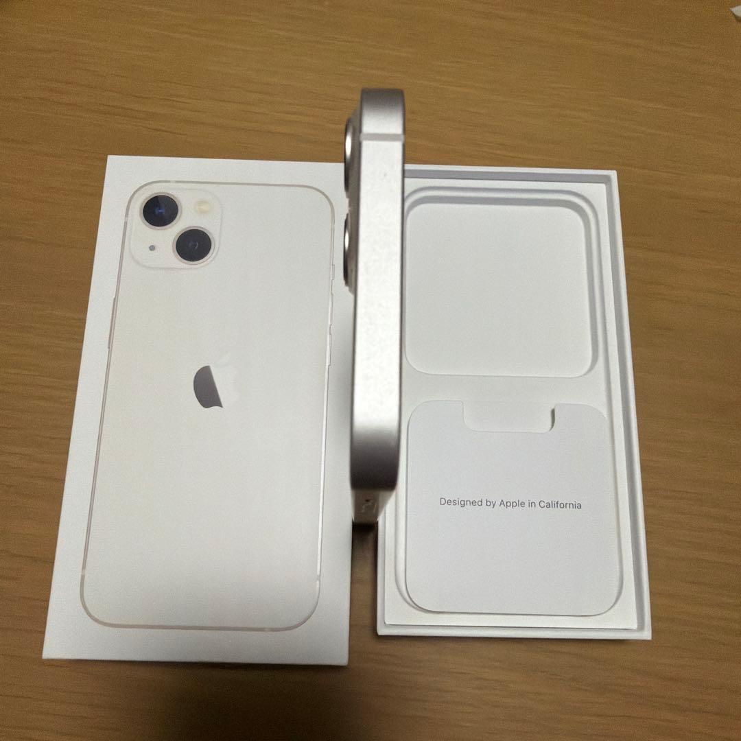 【美品】Apple iPhone13 本体256GB スターライト simフリー