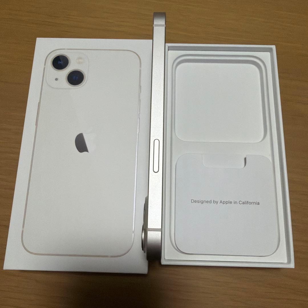 【美品】Apple iPhone13 本体256GB スターライト simフリー
