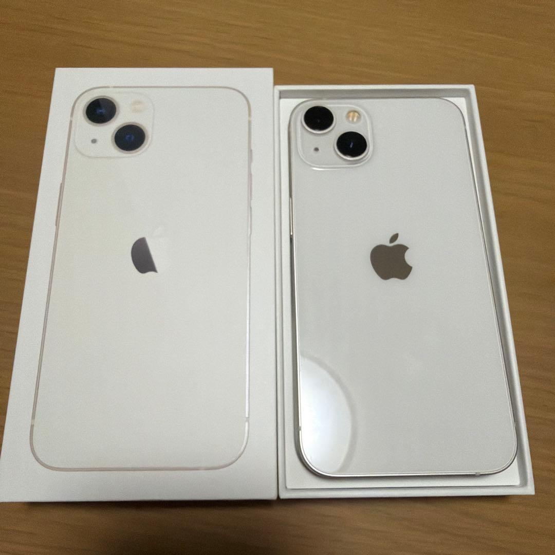 【美品】Apple iPhone13 本体256GB スターライト simフリー