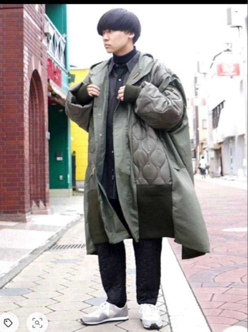 77circa キルティング リメイク中綿モッズコート 美品 希少