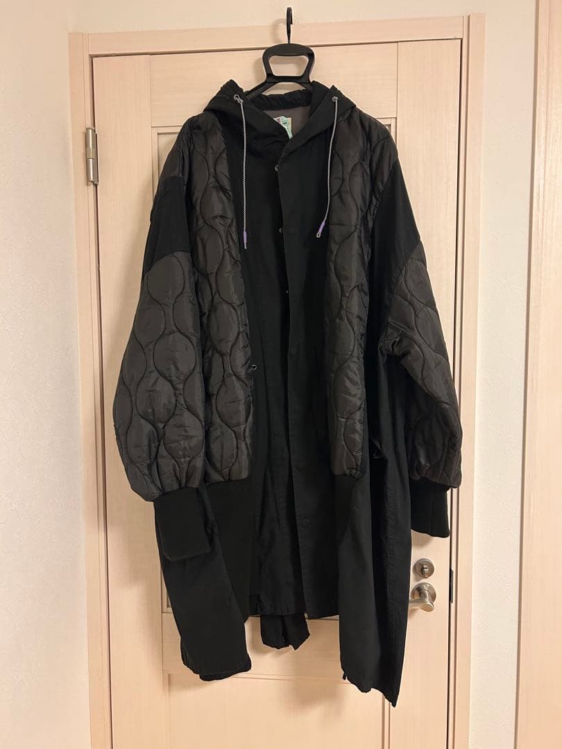 77circa キルティング リメイク中綿モッズコート 美品 希少