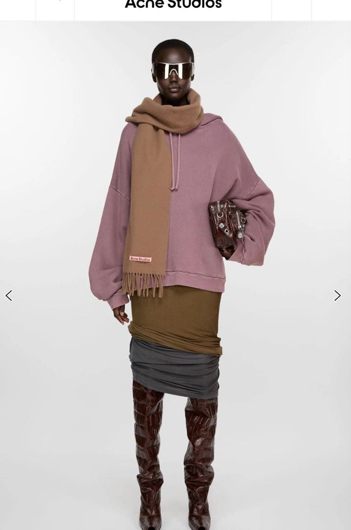 Acne Studios ブラウン マフラー