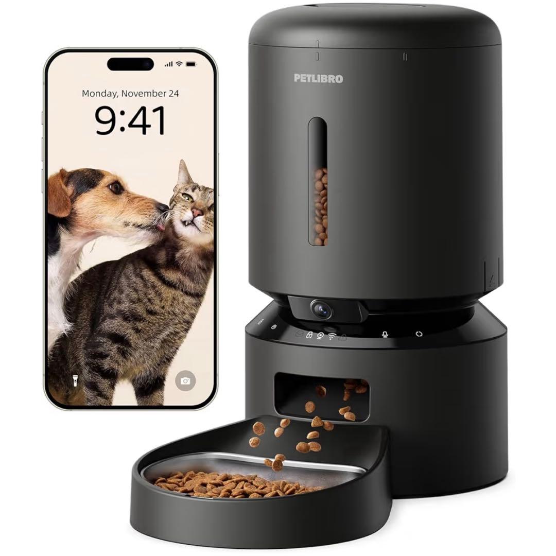 PETLIBRO 自動給餌器 猫用 カメラ付き 自動餌やり器 犬 1080P