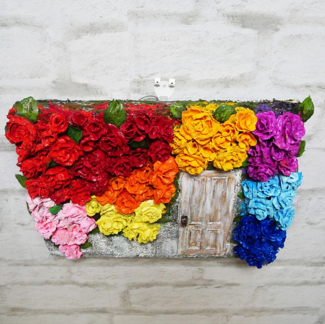 油絵 油彩 油彩画 絵 絵画【扉の先の世界】