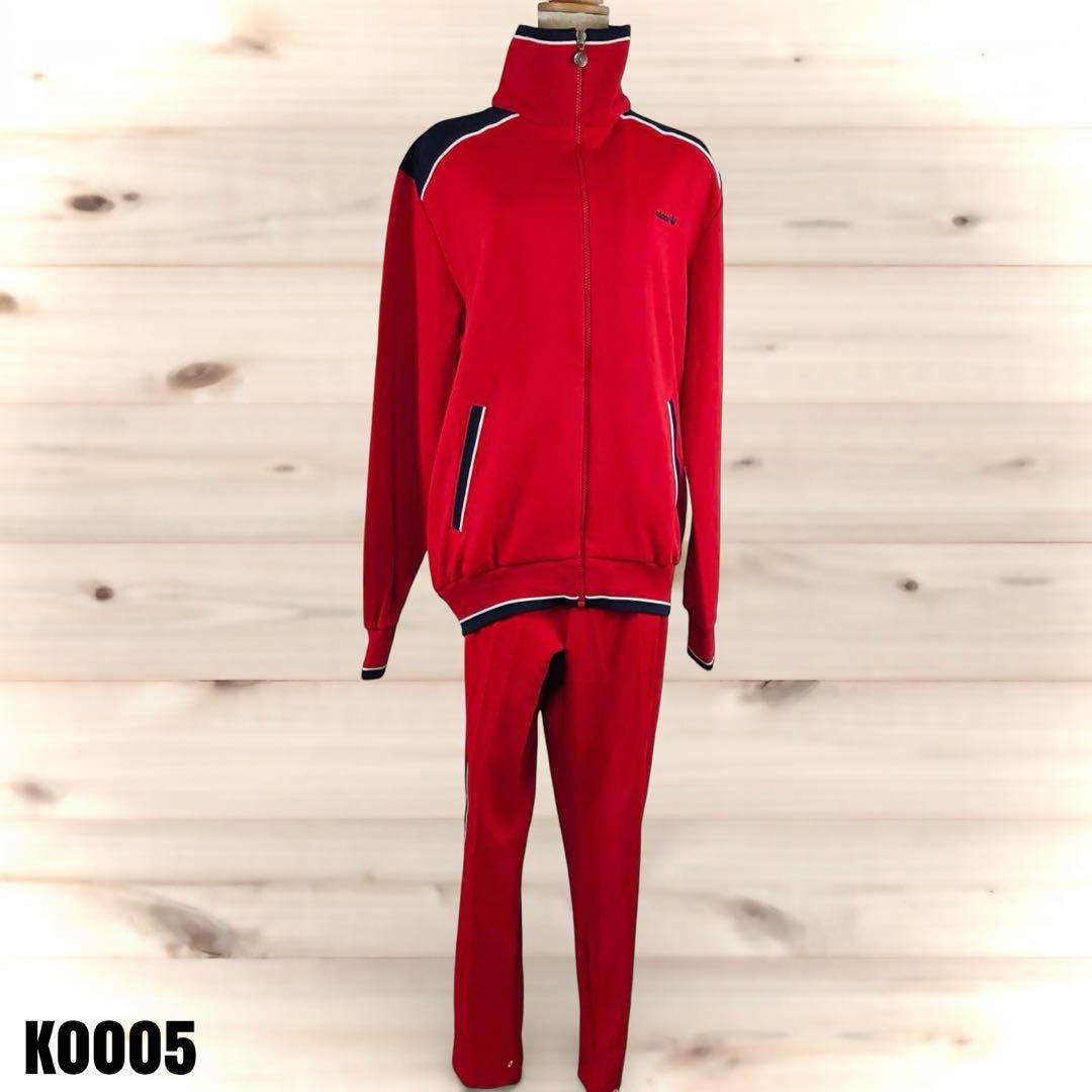 adidas デサント 西ドイツ 赤 トラックジャケット ATS72 K0005