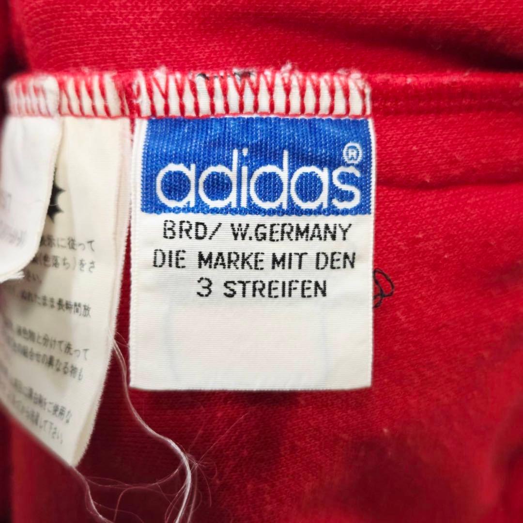 adidas デサント 西ドイツ 赤 トラックジャケット ATS72 K0005