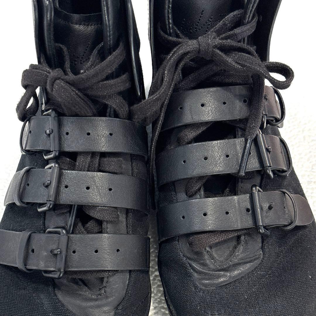 【美品/26㎝】アディダス × ヨウジヤマモト　コラボ　スニーカー　レザー　黒