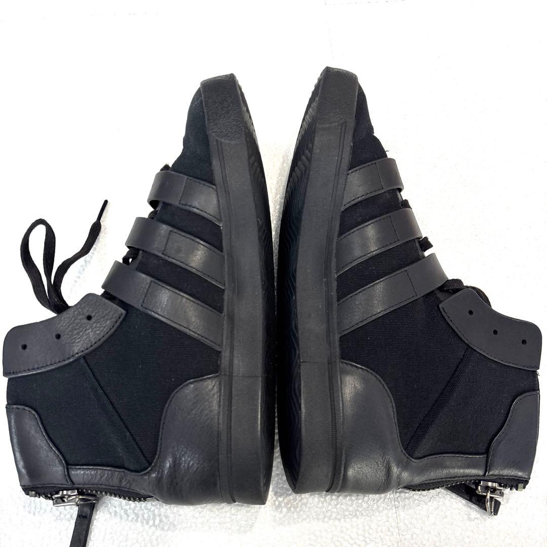 【美品/26㎝】アディダス × ヨウジヤマモト　コラボ　スニーカー　レザー　黒