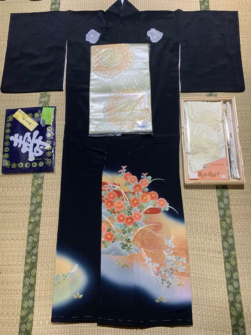 【新春特価】新品未使用❤️京友禅　最高級巨匠作家　松井青々黒留袖豪華6点セット❤️