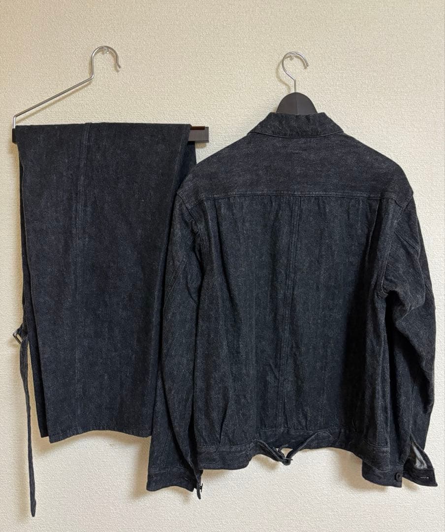 COMOLI （コモリ）デニム セットアップ Black Ecru size1