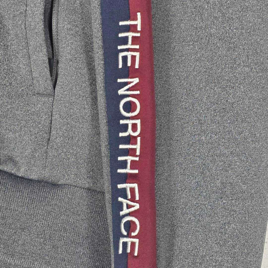希少XL✨️ノースフェイス トラックジャケット 袖ロゴ 韓国限定 グレー