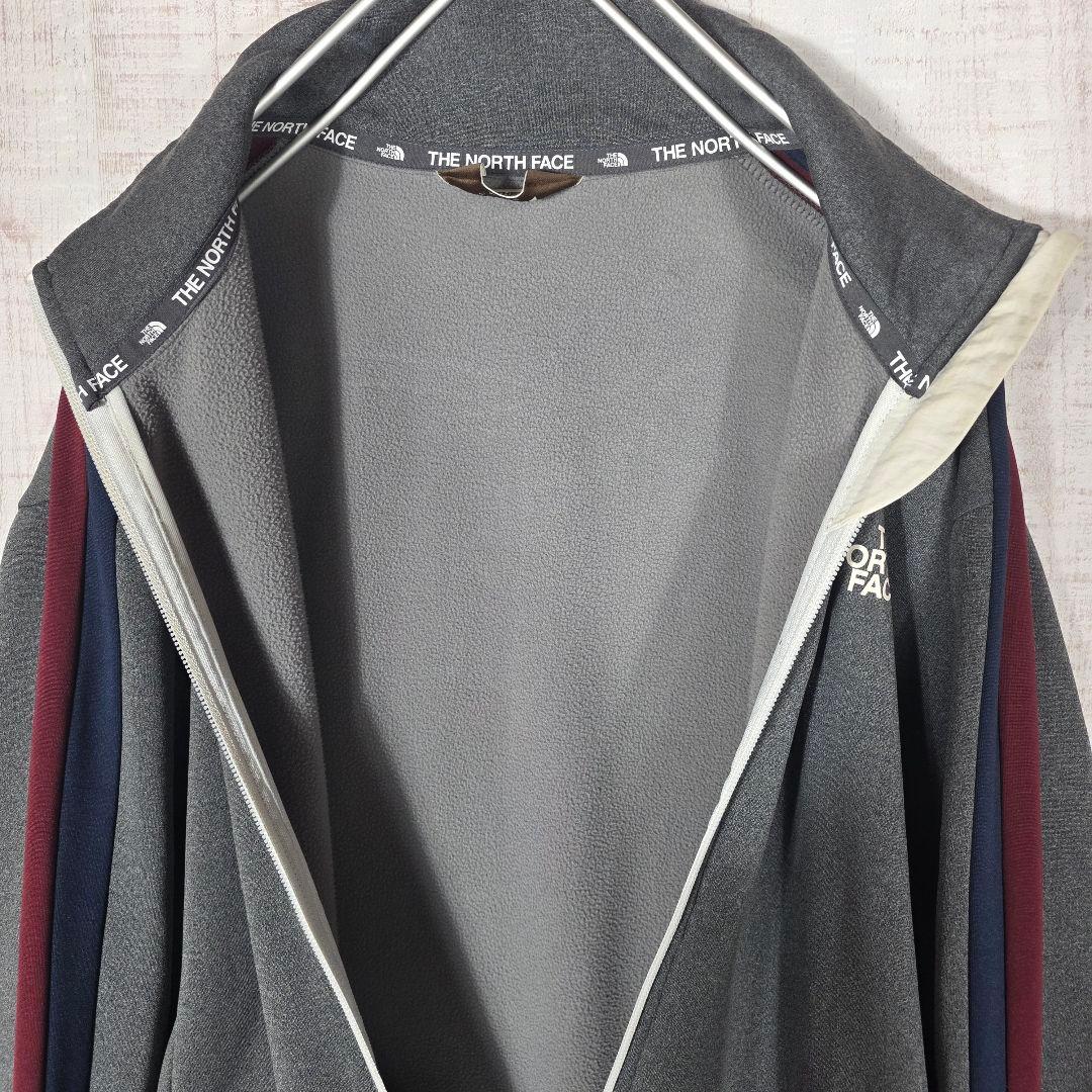 希少XL✨️ノースフェイス トラックジャケット 袖ロゴ 韓国限定 グレー