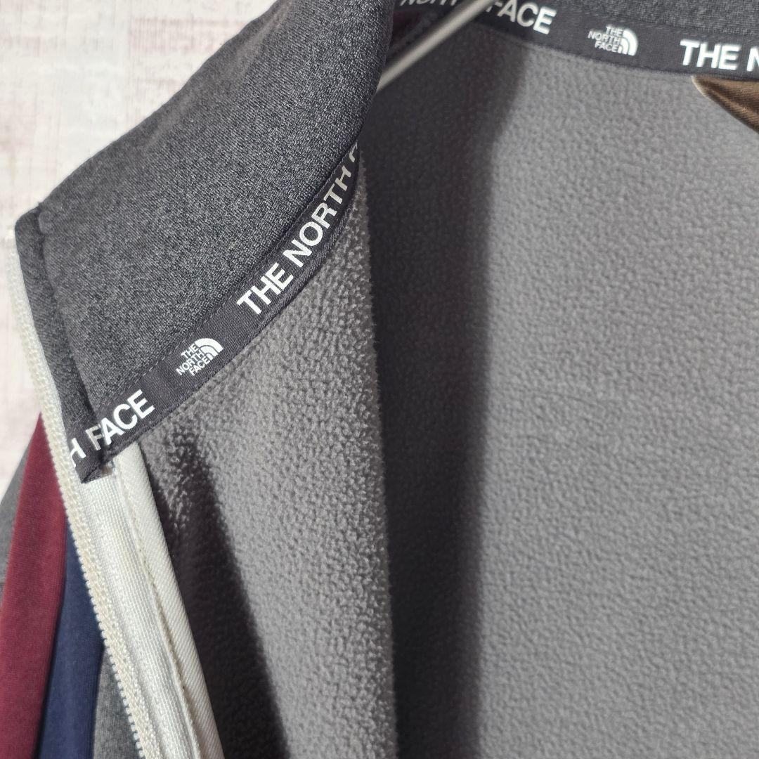 希少XL✨️ノースフェイス トラックジャケット 袖ロゴ 韓国限定 グレー