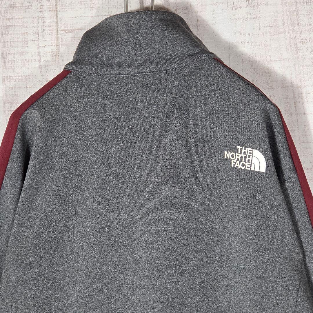 希少XL✨️ノースフェイス トラックジャケット 袖ロゴ 韓国限定 グレー