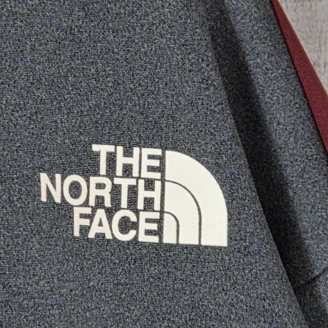 希少XL✨️ノースフェイス トラックジャケット 袖ロゴ 韓国限定 グレー