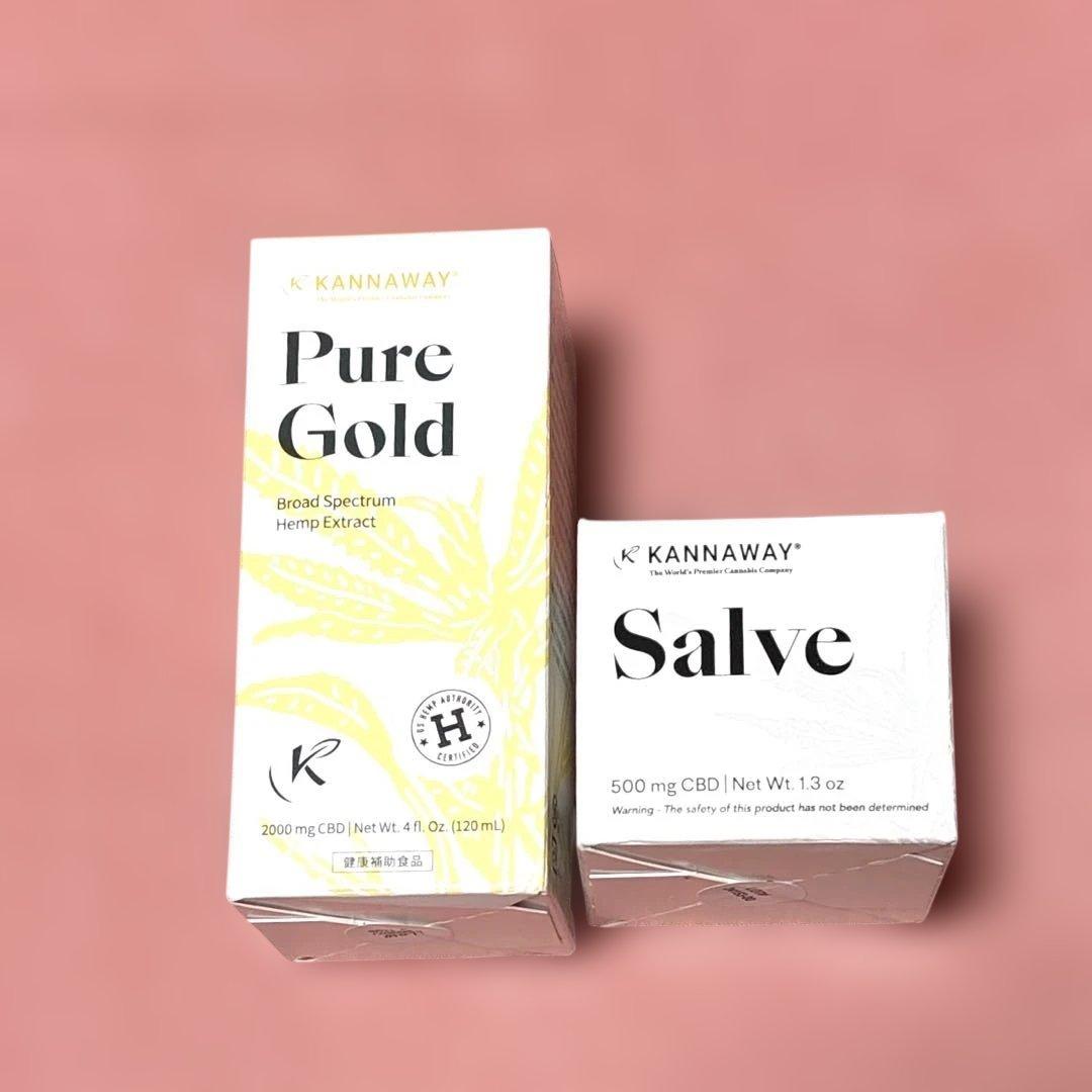 kannawayピュアゴールドとサルヴェのセット