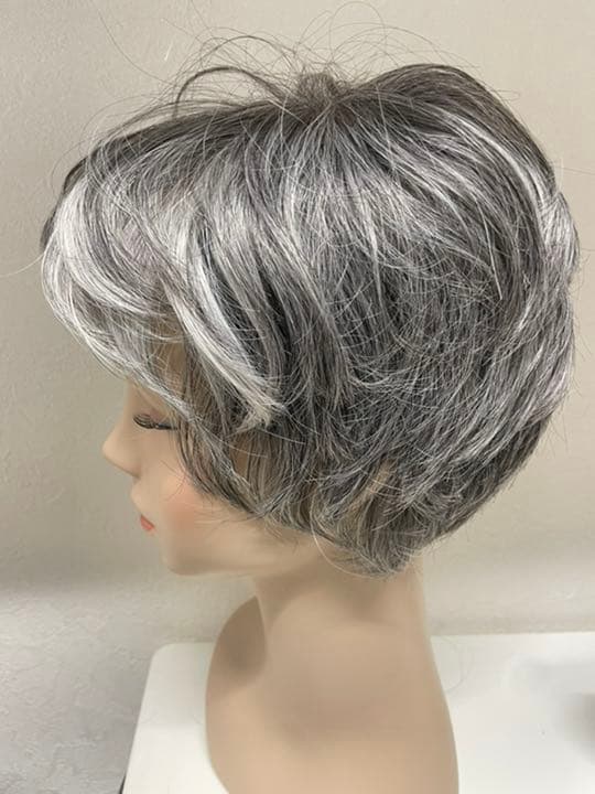 超高品質　白髪30〜90% オーダーメイド使用　白髪　ウィッグ　全体ウィッグ